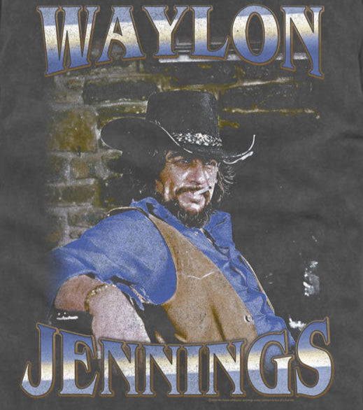 Waylon Jennings Faded Bricks Comfort Colors T-Shirt