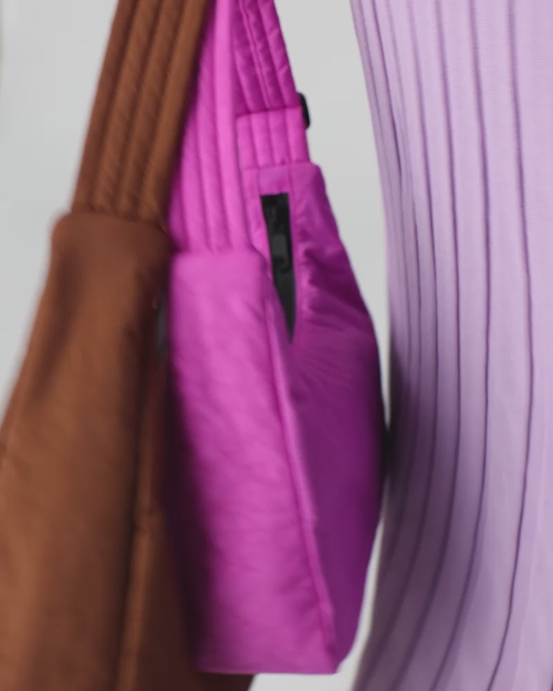 BAGGU Mini Nylon Shoulder Bag Lemongrass