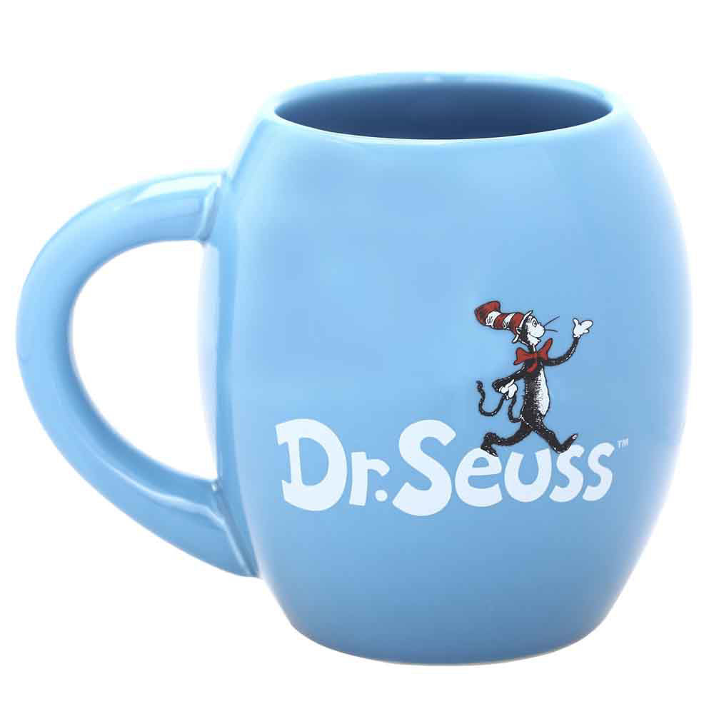 Dr. Seuss Cat in the Hat 18 Oz. Oval Ceramic Mug | Blue Culture Tees