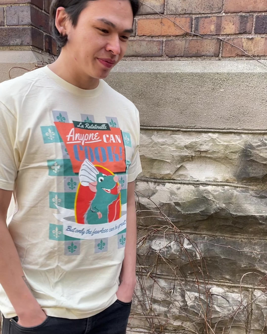 Men's Disney Ratatouille Fearless Can Be Great Tee