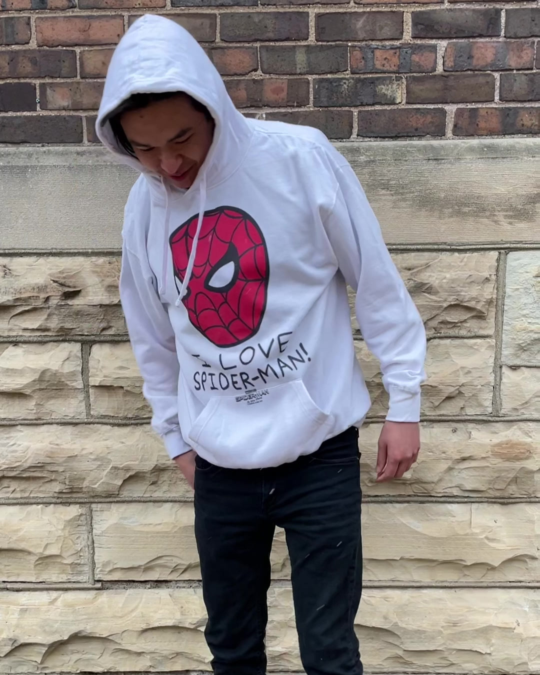 Men's Marvel Spider-Man No Way Home I Love Spiderman Lightweight Hoodie