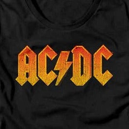 Junior's ACDC Distress Orange T-Shirt