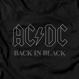 Junior's ACDC Backinblack3 T-Shirt