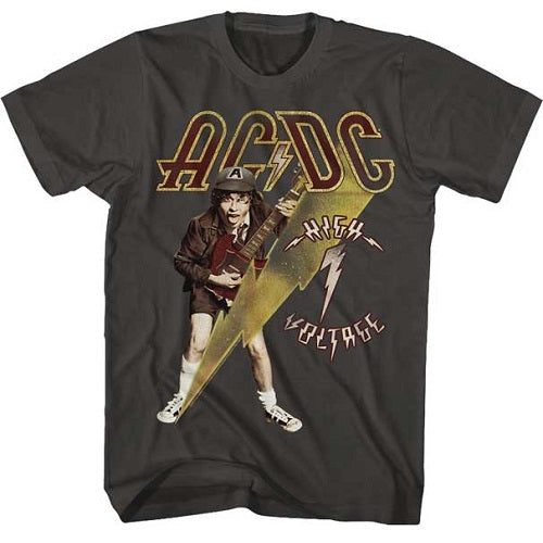 MEN'S ACDC HIGH VOLTAGE LIGHTWEIGHT TEE - Blue Culture Tees