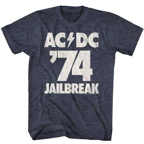 MEN'S ACDC JAILBREAK LIGHTWEIGHT TEE - Blue Culture Tees