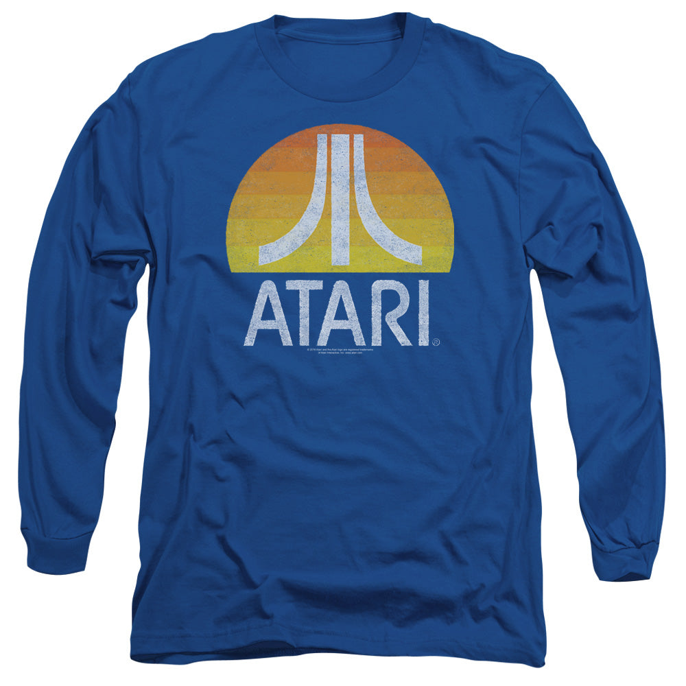 MEN'S ATARI SUNRISE ERODED LONG SLEEVE TEE - Blue Culture Tees