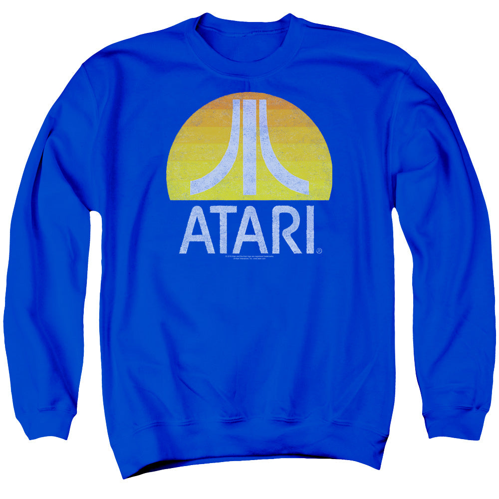 MEN'S ATARI SUNRISE ERODED CREWNECK SWEATSHIRT - Blue Culture Tees