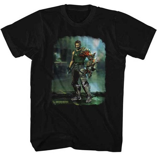 MEN'S BIONIC COMMANDO DAMAGED ROAD LIGHTWEIGHT TEE - Blue Culture Tees
