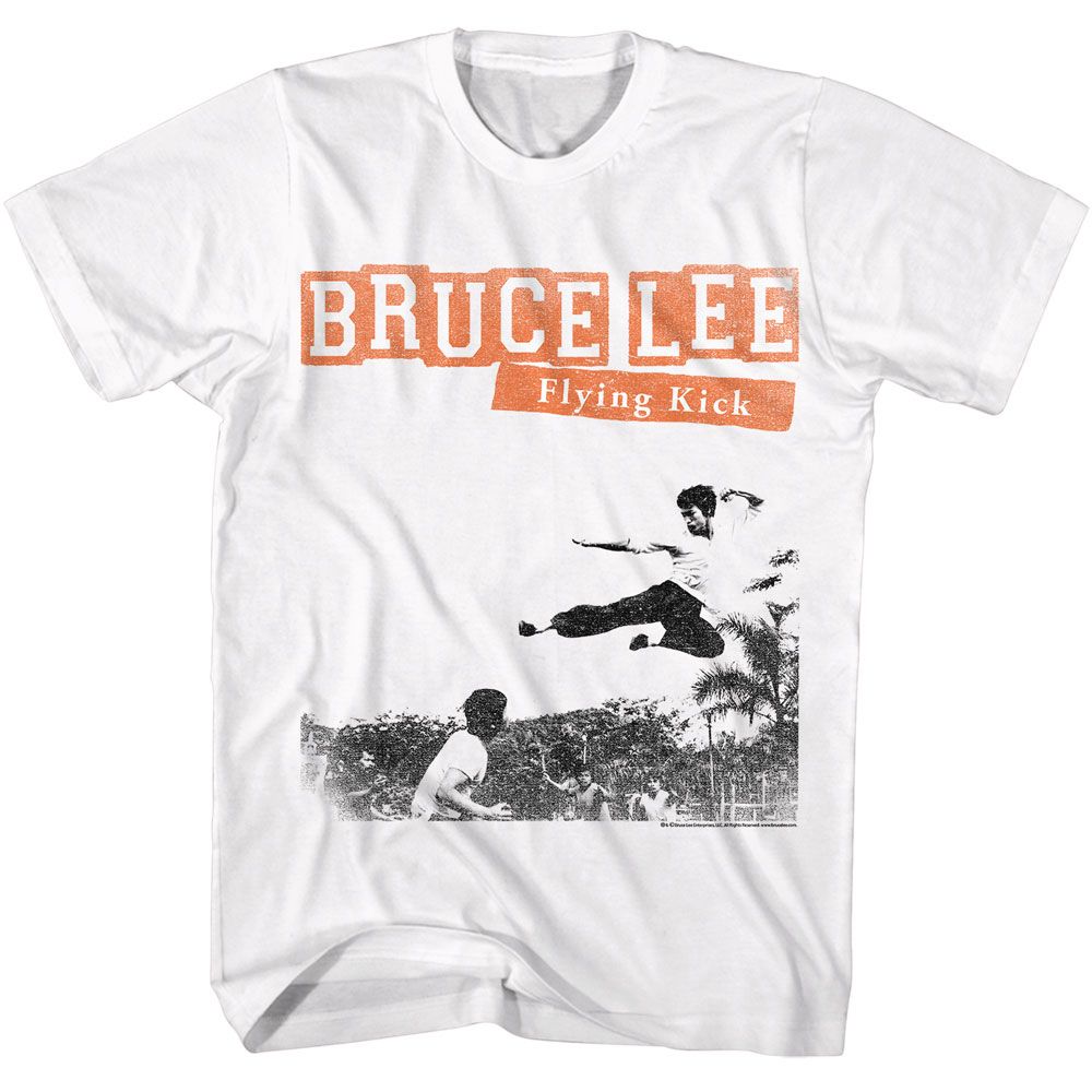 Bruce Lee Flying Kick T-Shirt