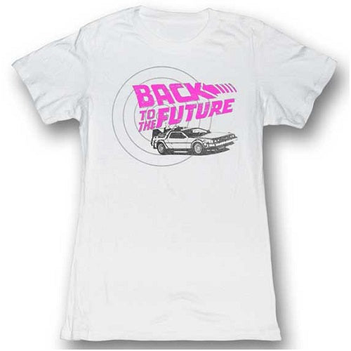 Junior's Back To The Future Checkers T-Shirt