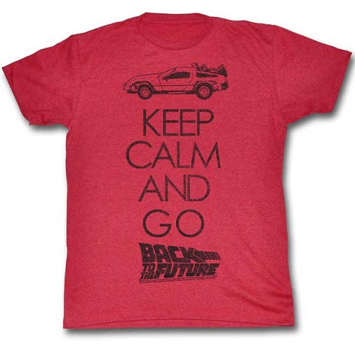 MEN'S BACK TO THE FUTURE KEEP CALM LIGHTWEIGHT TEE - Blue Culture Tees