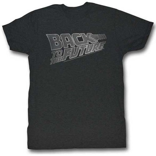 MEN'S BACK TO THE FUTURE LOGO WHITE LIGHTWEIGHT TEE - Blue Culture Tees