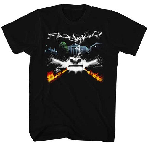 MEN'S BACK TO THE FUTURE COLLAGE LIGHTWEIGHT TEE - Blue Culture Tees