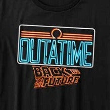 Junior's Back To The Future Neon T-Shirt