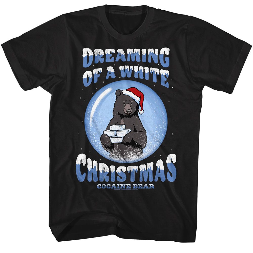 Cocaine Bear Ky Dreaming Of White Xmas T-Shirt