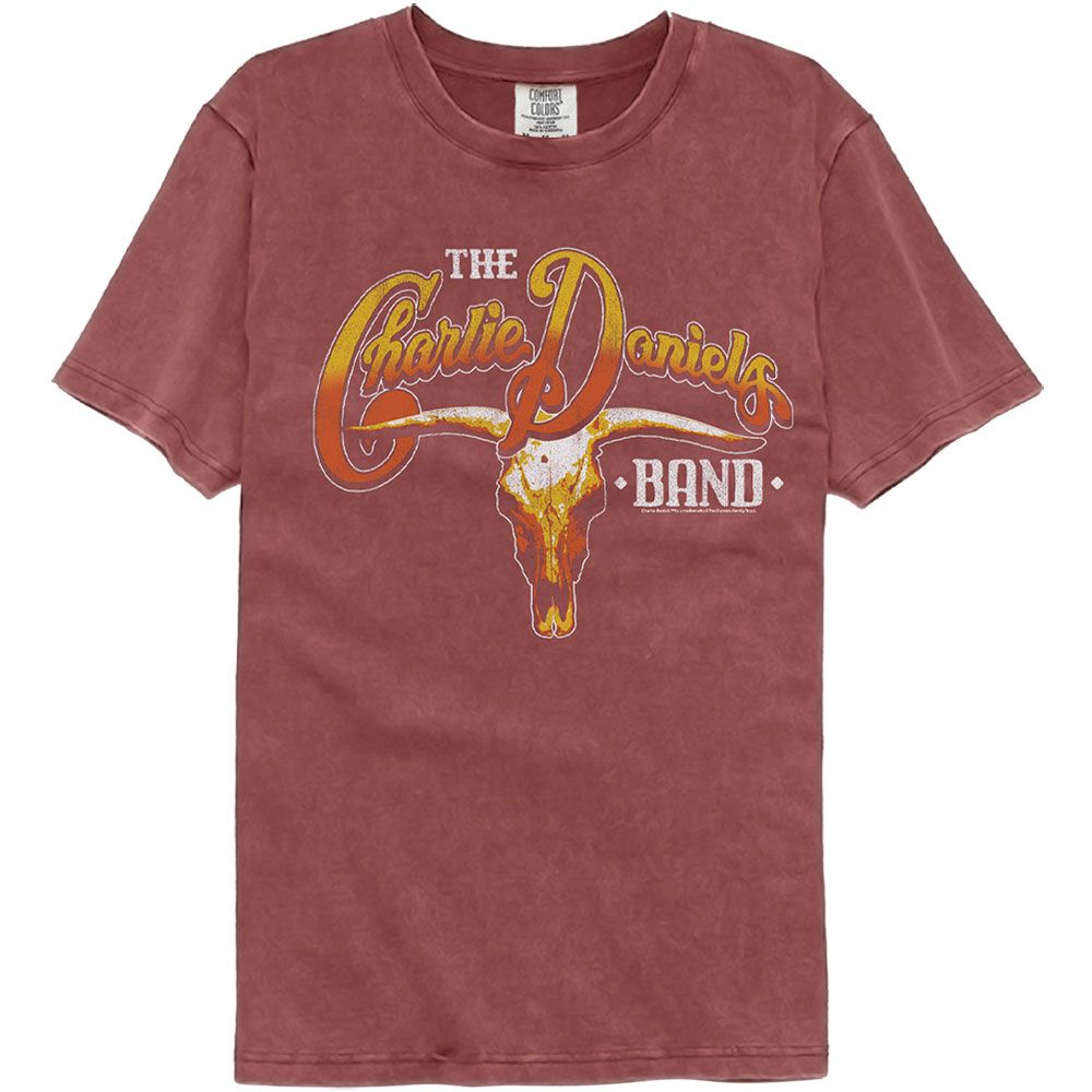 Charlie Daniels Band Cow Skull And Logo T-Shirt
