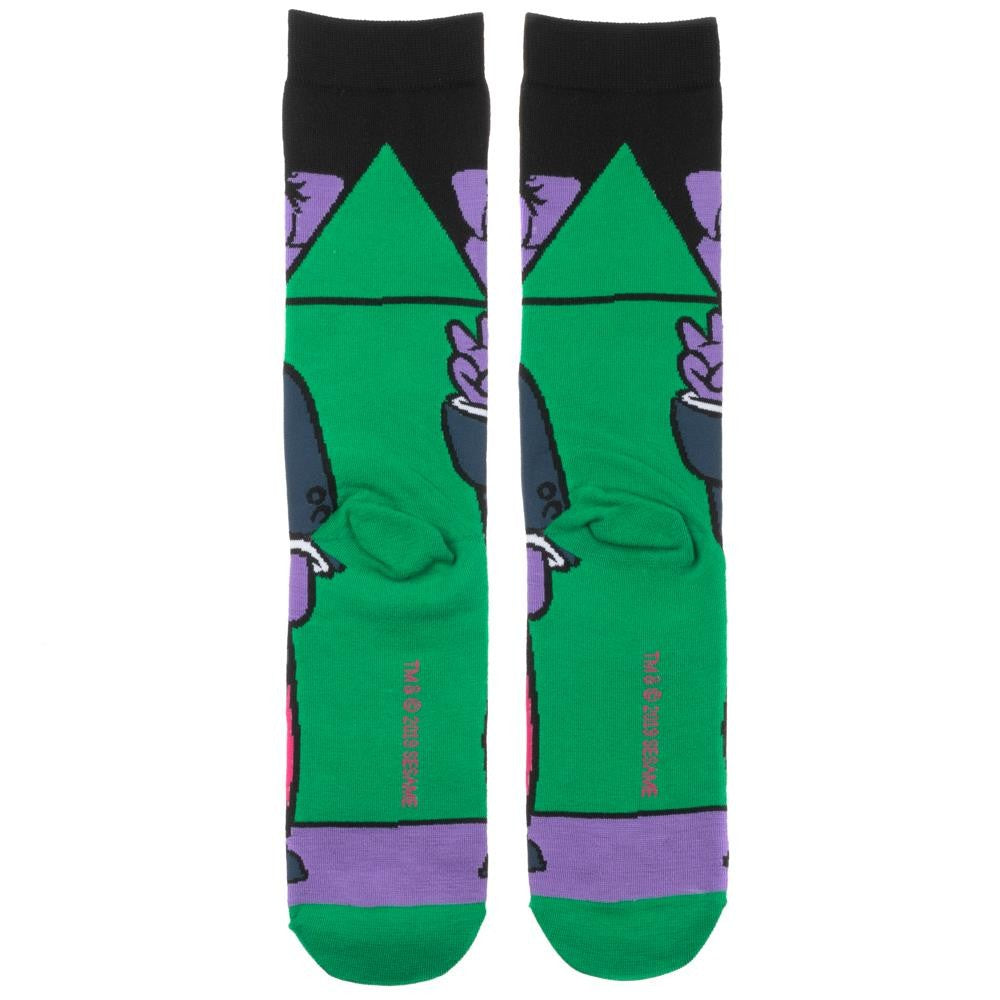 Sesame Street Count Von Count 360 Character Crew Sock