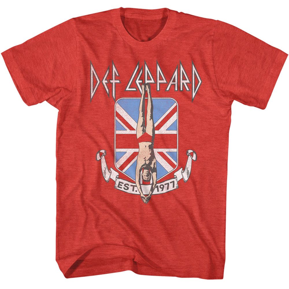 Def Leppard Diver Union Jack T-Shirt