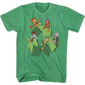 Men's Fraggle Rock Recycle Symbol Tee