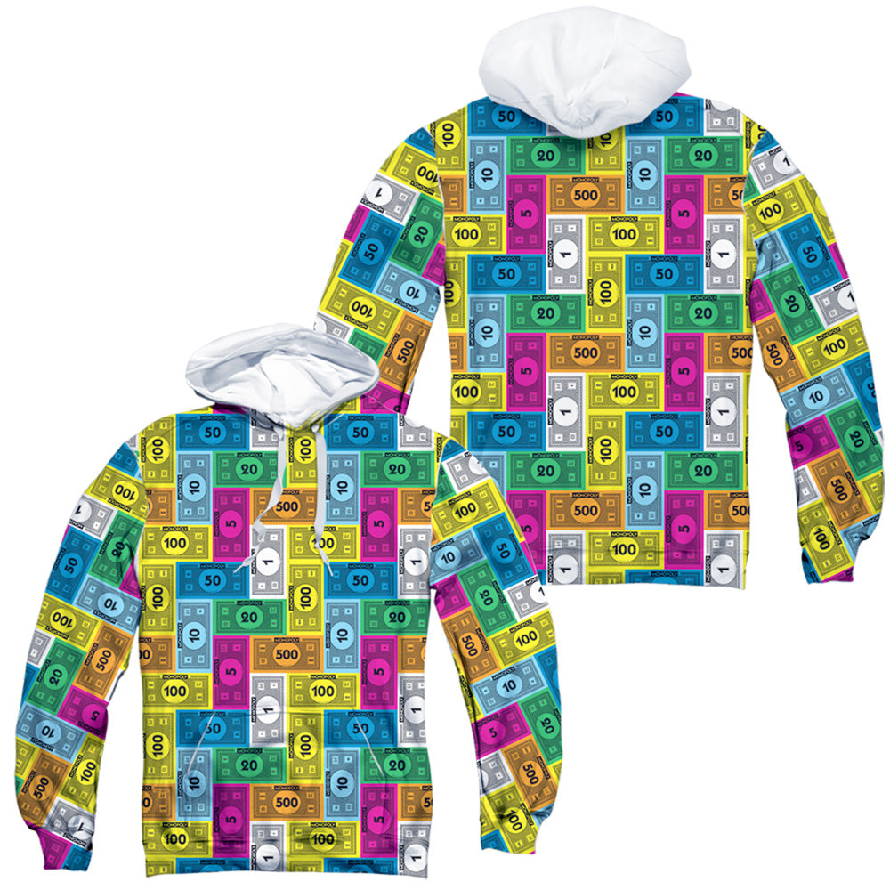 Monopoly Cash Rich Sublimated Pullover Hoodie