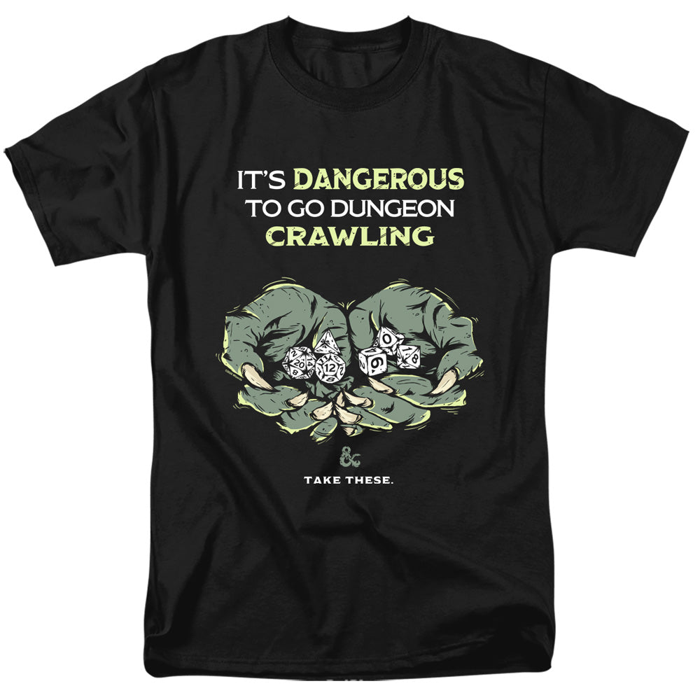 Dungeons And Dragons Dangerous To Go Alone T-Shirt | Blue Culture Tees