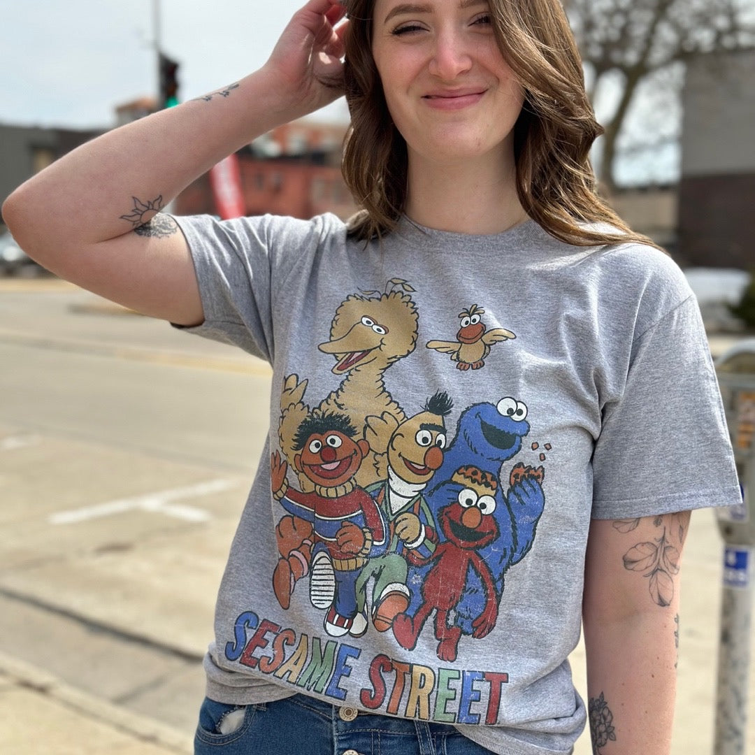 Sesame Street Colorful Group T-Shirt