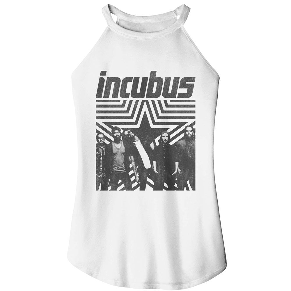 Junior's Incubus Star Background Rocker Tank Top