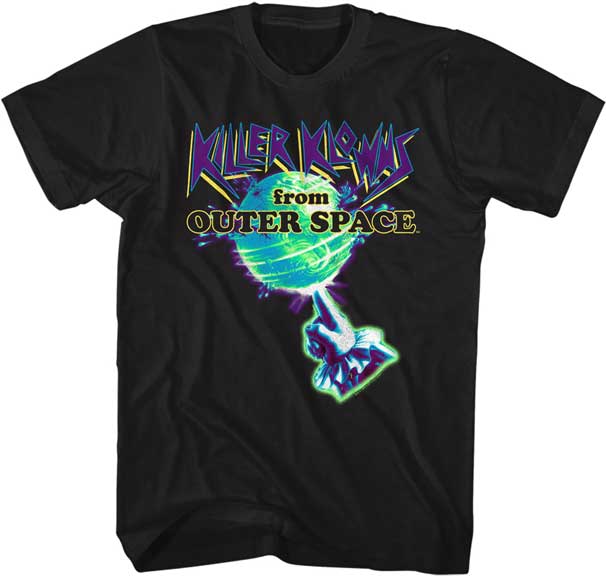 Killer Klowns From Outer Space Earth Hand Neon Tee
