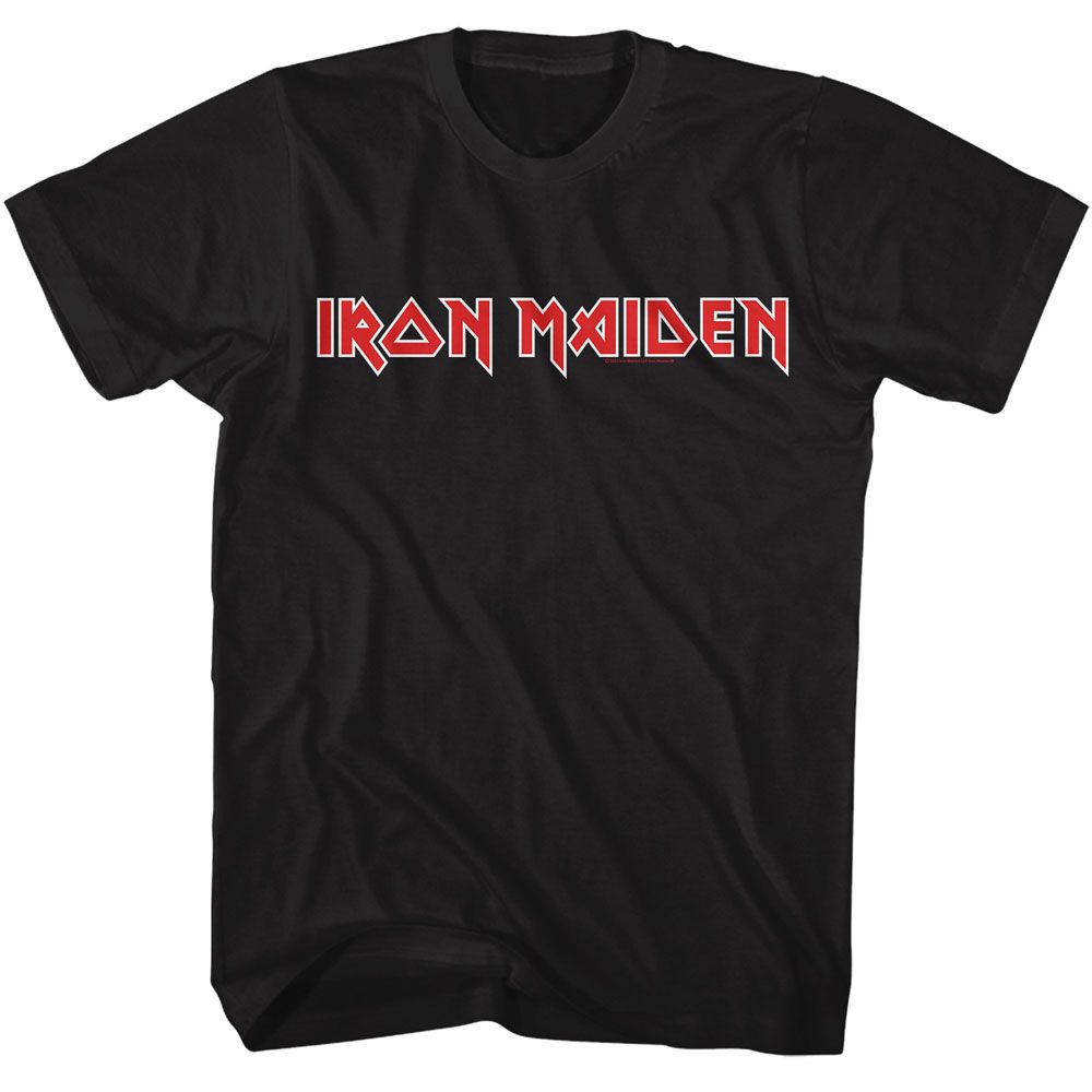 Iron Maiden 2 Color Logo T-Shirt | Blue Culture Tees