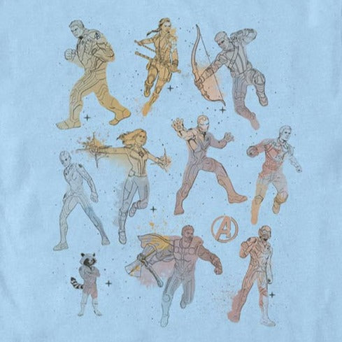 Men's Marvel Endgame Watercolor T-Shirt