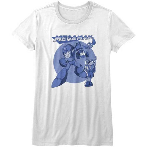 Junior's Mega Man Megablues T-Shirt - Blue Culture Tees
