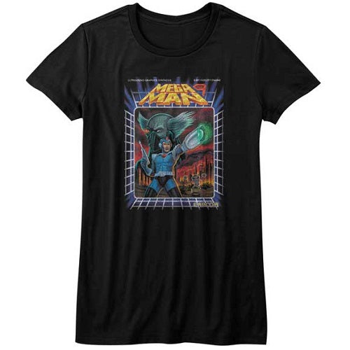 WOMEN'S MEGA MAN MEGAWOAH TEE - Blue Culture Tees