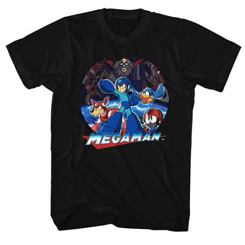 Mega Man Megaman Collage T-Shirt - Blue Culture Tees