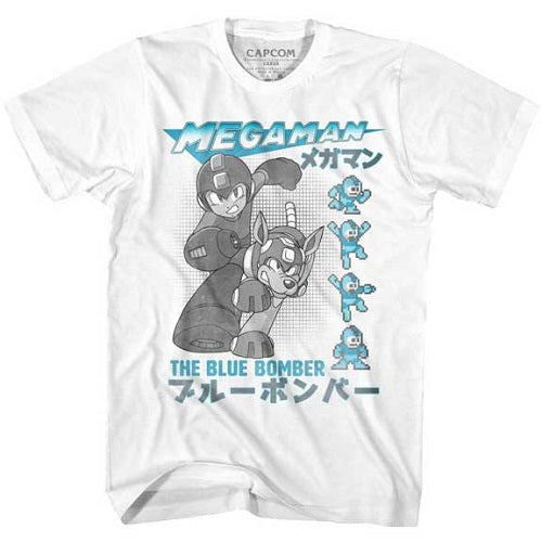 Mega Man Blue Bomber Lightweight T-Shirt - Blue Culture Tees