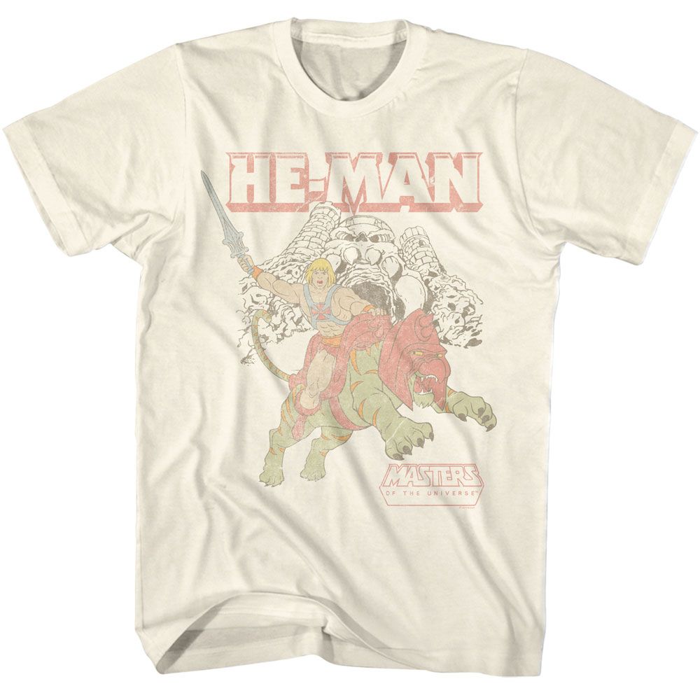 Masters Of The Universe He-Man and Battle Cat At Castle Grayskull T-Shirt