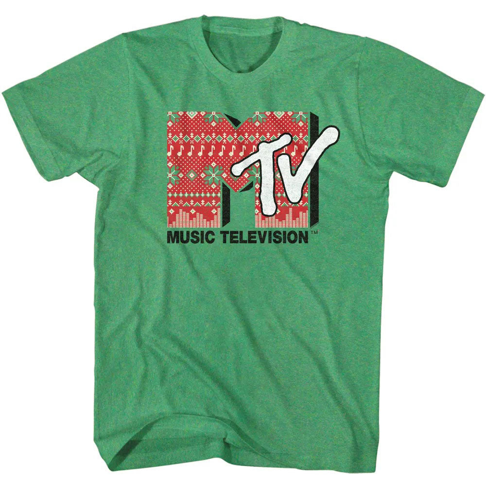 MTV Christmas Sweater Christmas Tee Blue Culture Tees