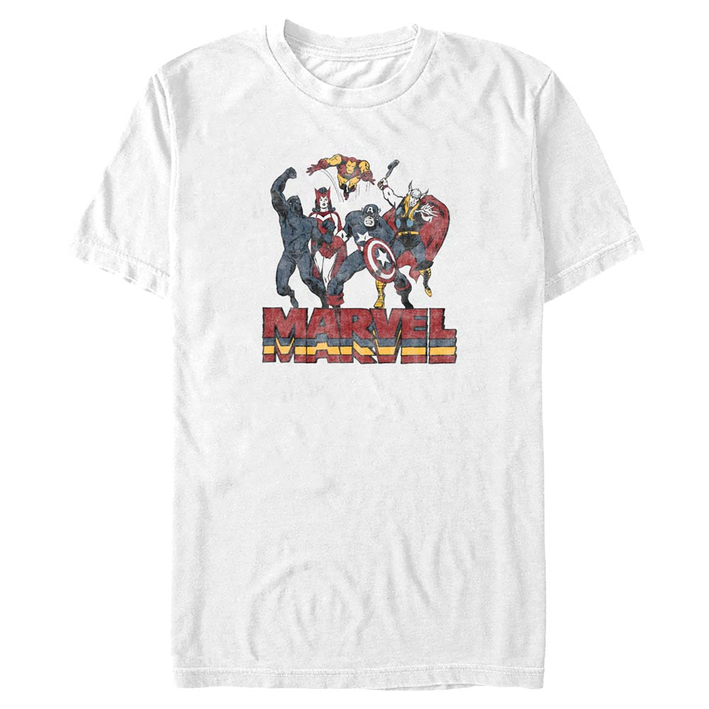Men's Marvel Comics MVL FALLING LOGO T-Shirt