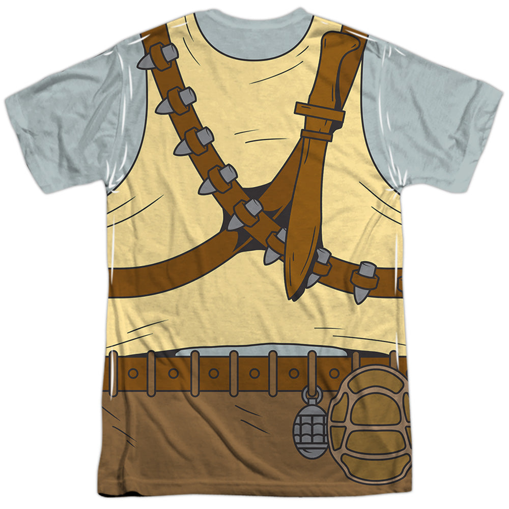 Teenage Mutant Ninja Turtles Rocksteady Costume Sublimated Tee Blue Culture Tees