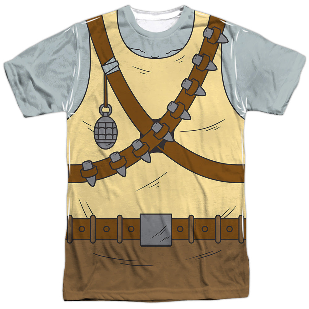 Teenage Mutant Ninja Turtles Rocksteady Costume Sublimated Tee Blue Culture Tees