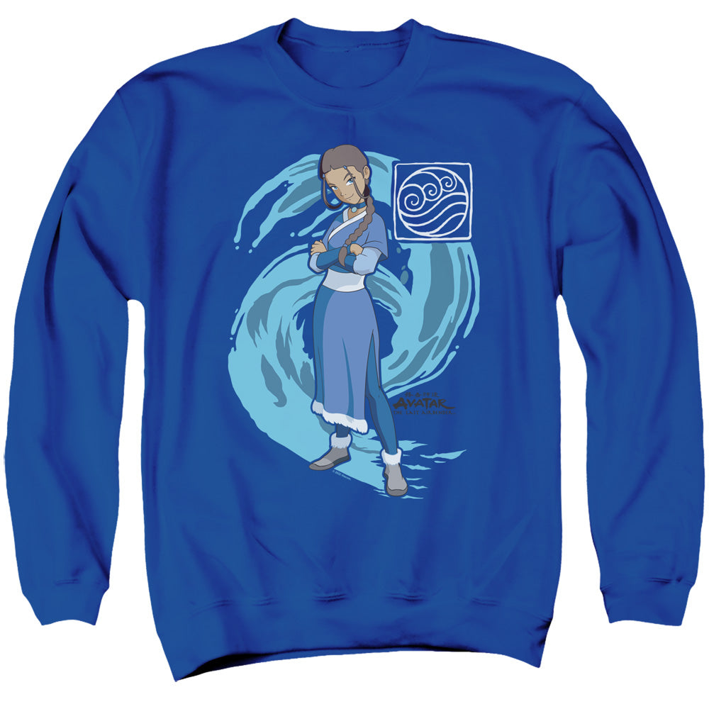 Katara Water Wave Crewneck Sweatshirt Blue Culture Tees