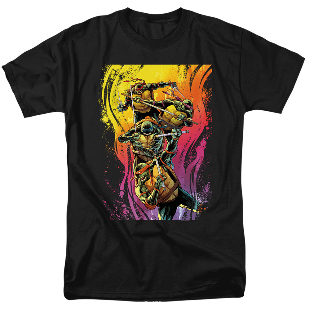 Teenage Mutant Ninja Turtles Hot Rainbow Warriors Tee. Blue Culture Tees