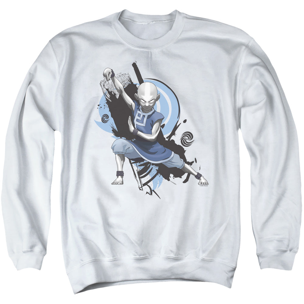 Avatar The Last Airbender Chibi Group Crewneck Sweatshirt Blue Culture Tees