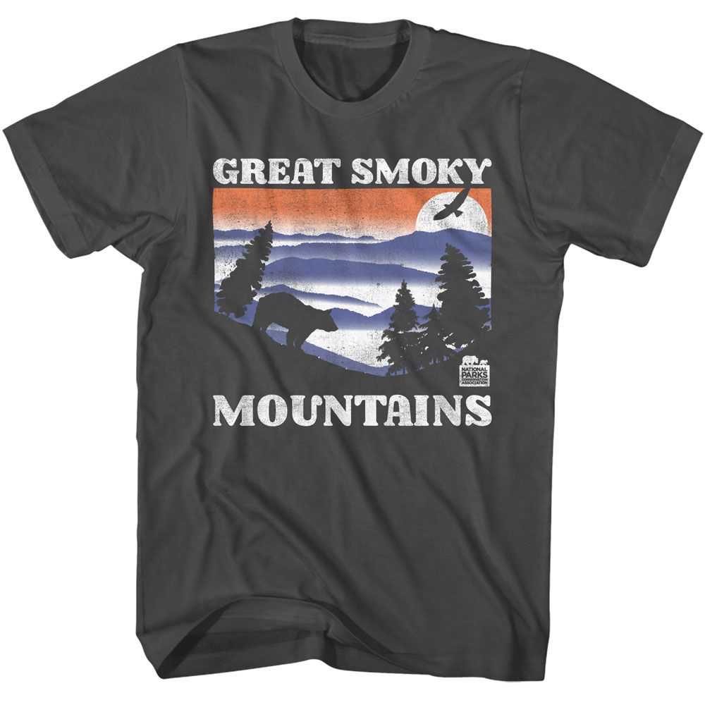 Great Smoky Mountains Bear and Mountains T-Shirt