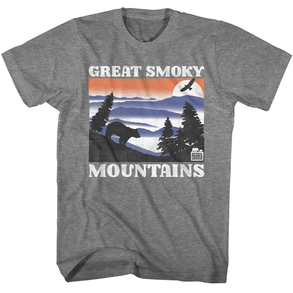 Great Smoky Mountains Bear and Mountains T-Shirt