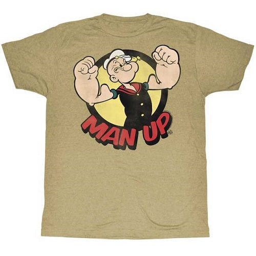 Popeye Man Up T-Shirt - Blue Culture Tees