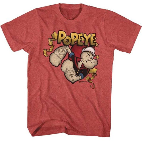 Popeye Gold Banner T-Shirt - Blue Culture Tees