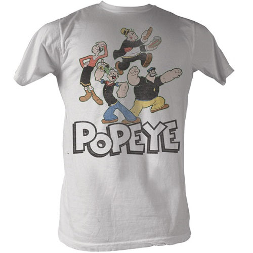 MEN'S POPEYE POP GROUP LIGHTWEIGHT TEE - Blue Culture Tees