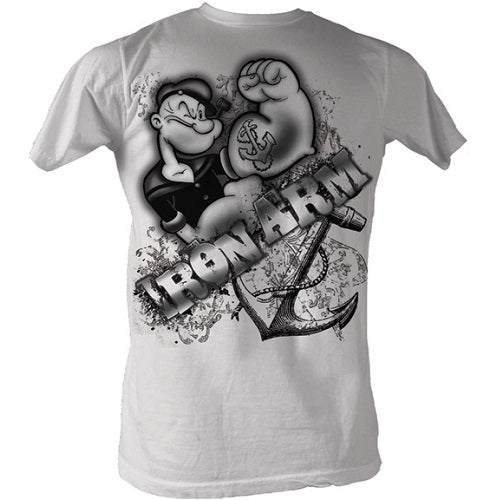 MEN'S POPEYE IRON ARM LIGHTWEIGHT TEE - Blue Culture Tees