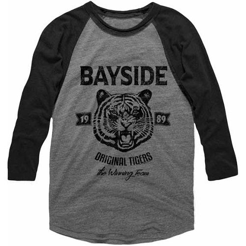 MEN'S SAVED BY THE BELL ORIGINAL TIGERS RAGLAN TEE - Blue Culture Tees