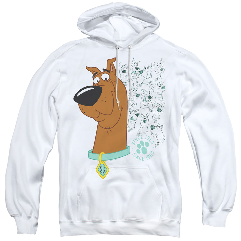 Scooby Doo Evolution of Scooby Doo Pullover Hoodie | Blue Culture Tees